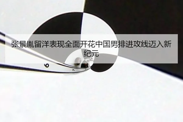 张景胤留洋表现全面开花中国男排进攻线迈入新纪元